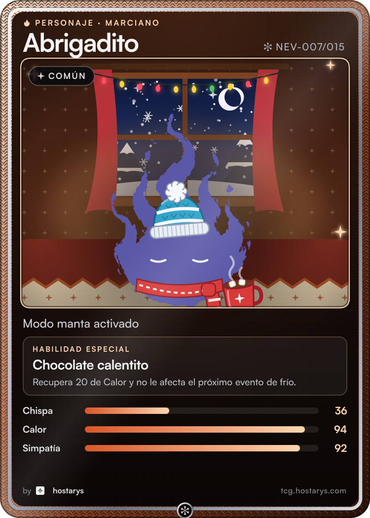 Carta de personaje Marciano Abrigadito, común, NEV-007/015 (Nevada estelar)