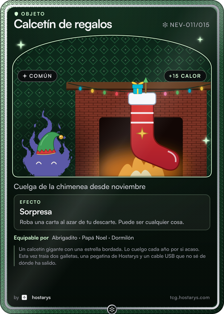 Carta de objeto Calcetín de regalos, común, NEV-011/015 (Nevada estelar)