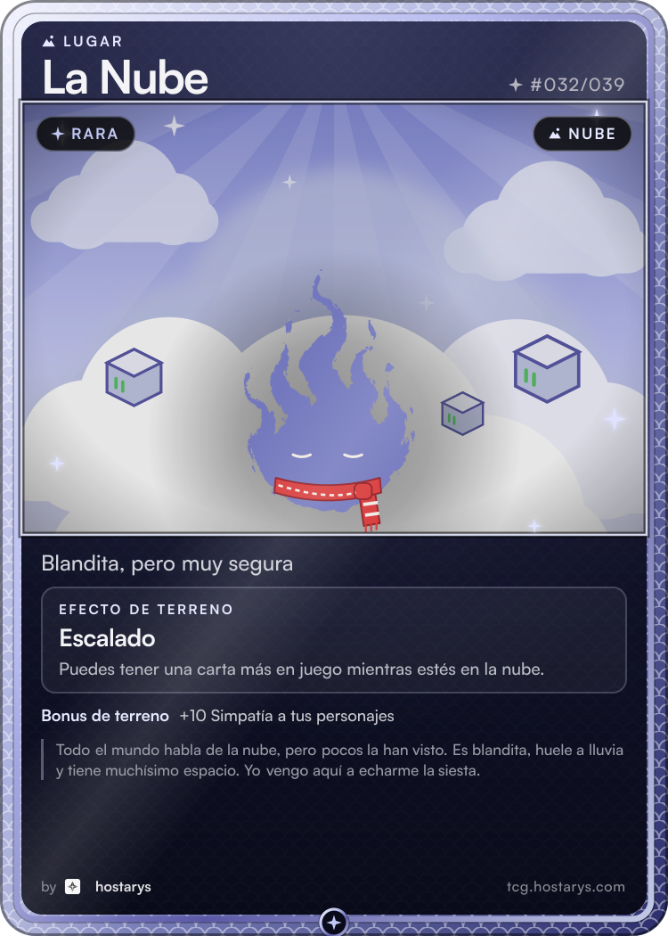 Carta de lugar La Nube, rara, #032/039