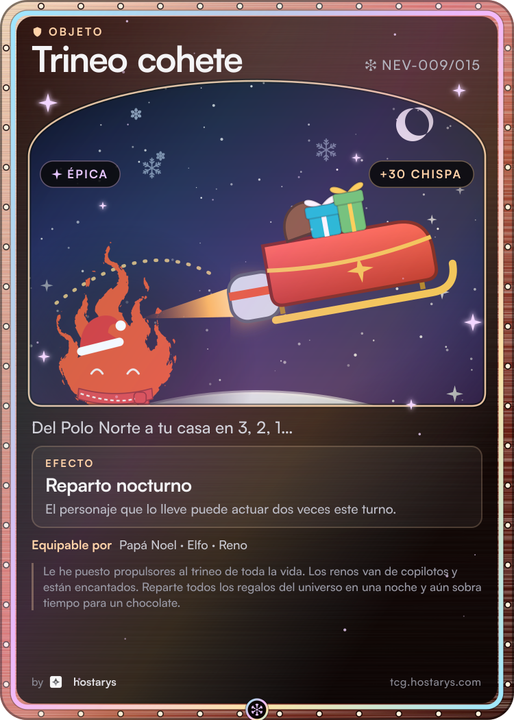 Carta de objeto Trineo cohete, épica, NEV-009/015 (Nevada estelar)