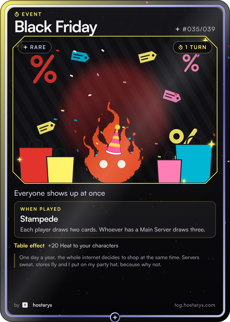 Black Friday card, rare event, #035/039