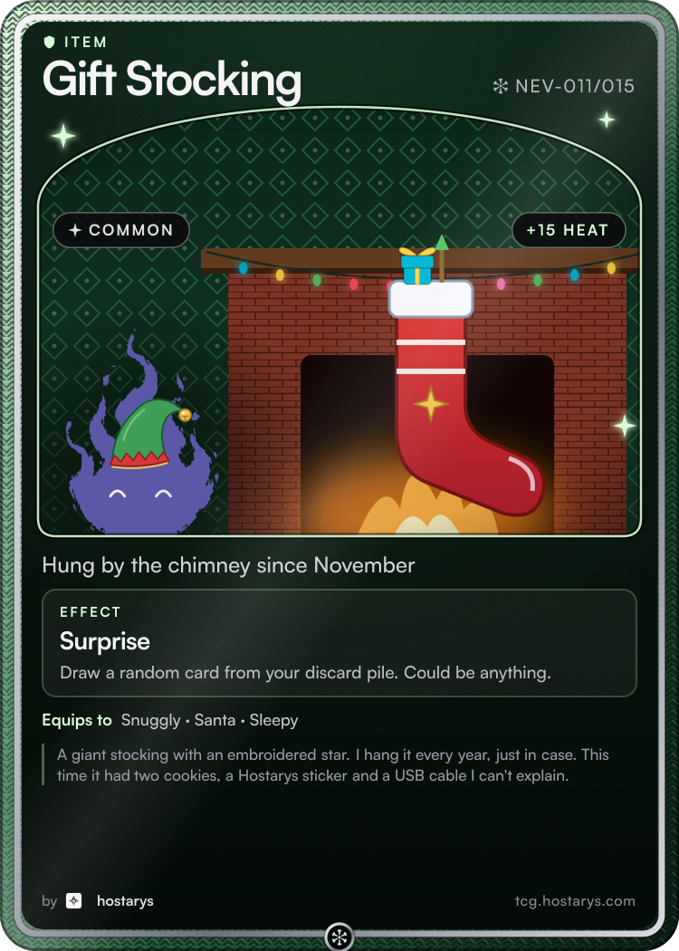 Gift Stocking card, common item, NEV-011/015 (Stellar Snowfall)