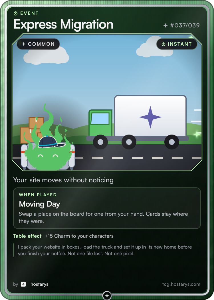 Express Migration card, common event, #037/039