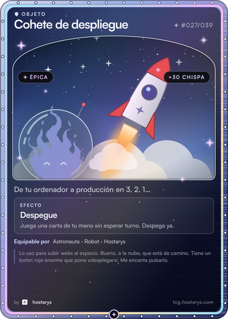 Carta de objeto Cohete de despliegue, épica, #027/039